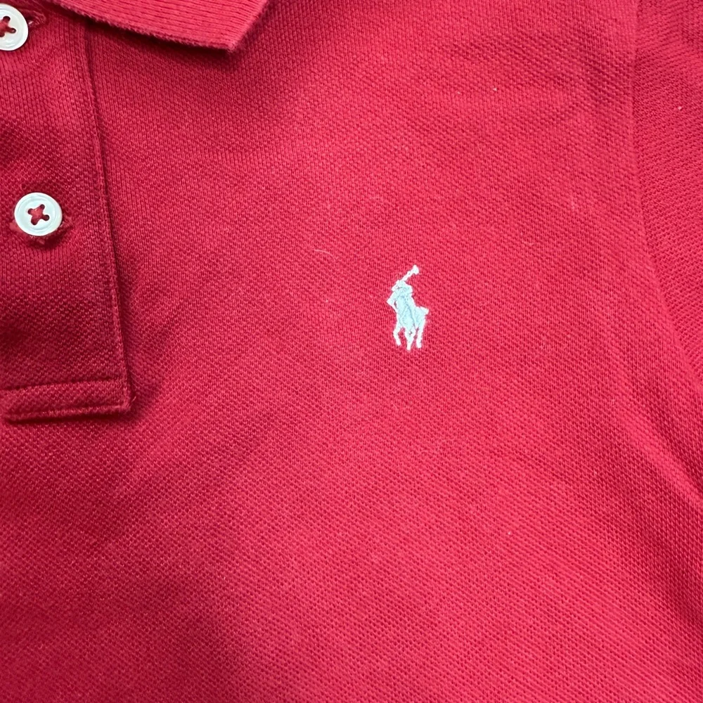 Polo by Ralph Lauren Boys Maroon/ Burgundy Pique Polo Shirt Size 6